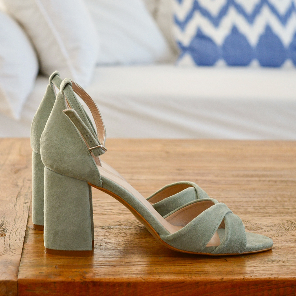 Sandalias Verdes Zapatos Verdes Menbur Menta Sandalias Tacon Verde